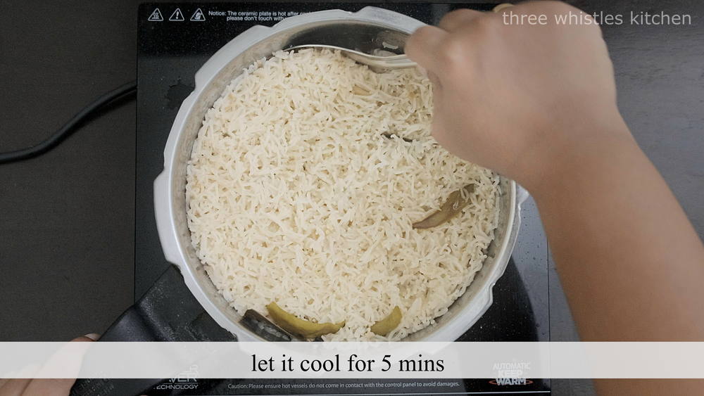 let rice cool