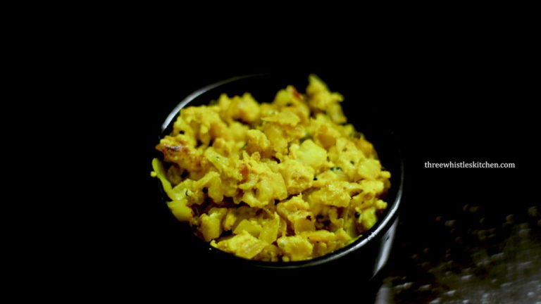 Quick Cabbage Egg Podimas | Tasty (Scrambled) Egg Bhurji with Cabbage